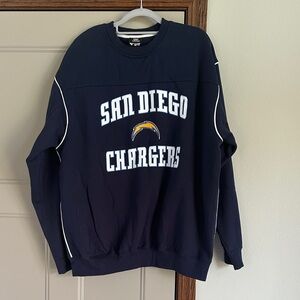 NWOT NFL San Diego Chargers Navy Crewneck Sweatshirt Size L 2009